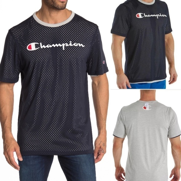 Champion Other - NWOT Mens Champion Reversible Mesh Tee Navy